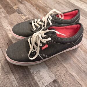 Vans Off The Wall Gray Canvas Sneakers Women’s 7.5
